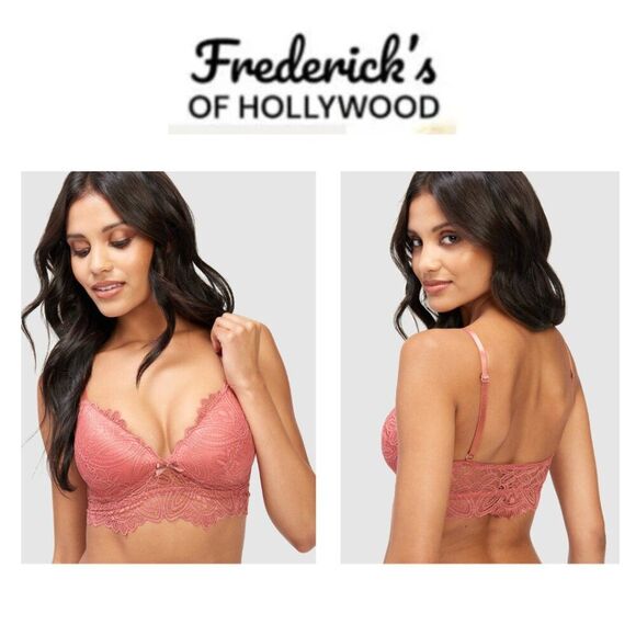 NWT Frederick’s of Hollywood Finley Lace Bralette (Size L) - Picture 1 of 6